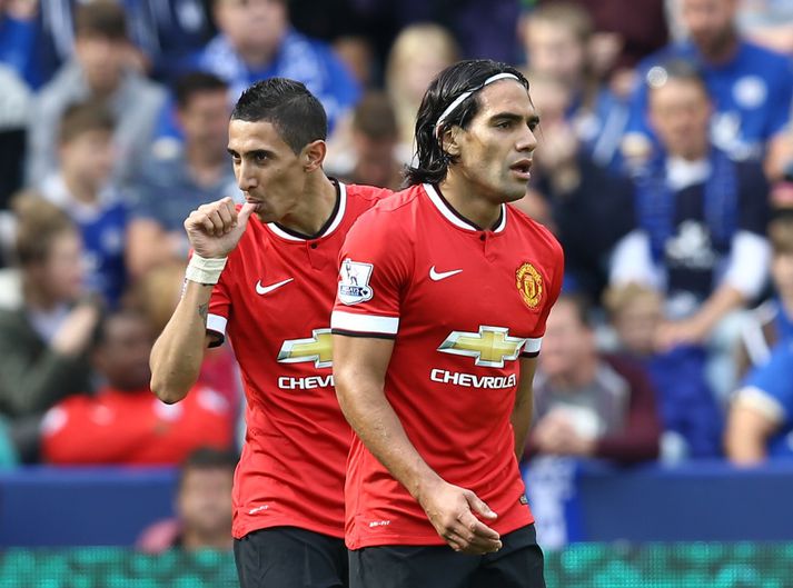 Falcao ásamt Angel di Maria.