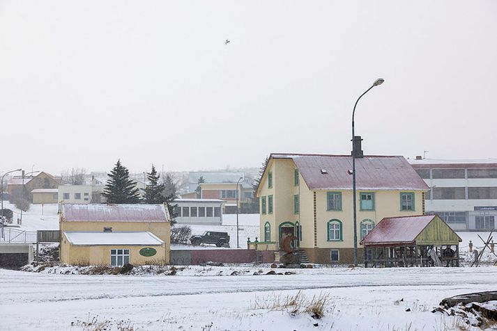 Mynd frá Hvammstanga úr safni.