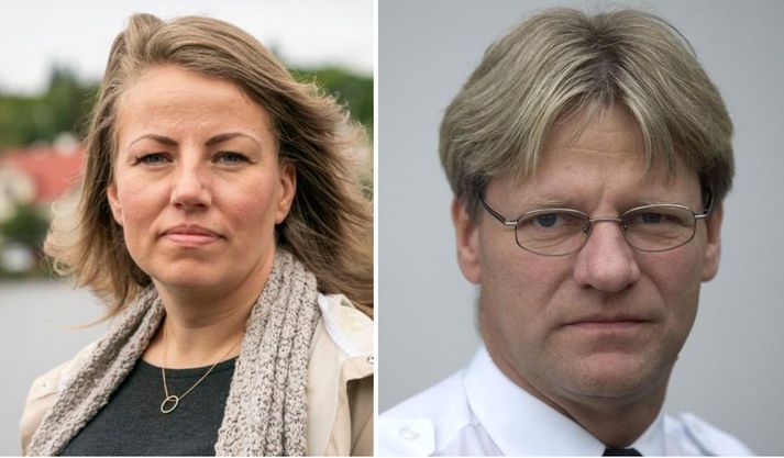 Sigurborg og Björn tókust á í útvarpsþættinum Sprengisandi í dag.