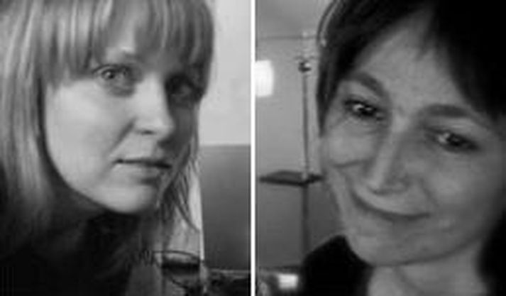 Kristín Elva Rögnvaldsdóttir og Marta María Jónsdóttir teiknuðu og leikstýrðu myndbandi Elízu. Samsett mynd/Vísir.