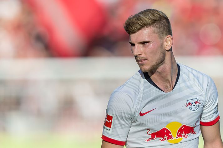 Timo Werner í leik með orkudrykkjaliðinu.