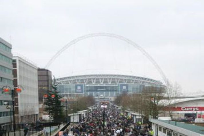 Fólk mætir á Wembley þegar England og Ítalía áttust við í vináttuleik undir 21 árs landsliða þann 24. mars.