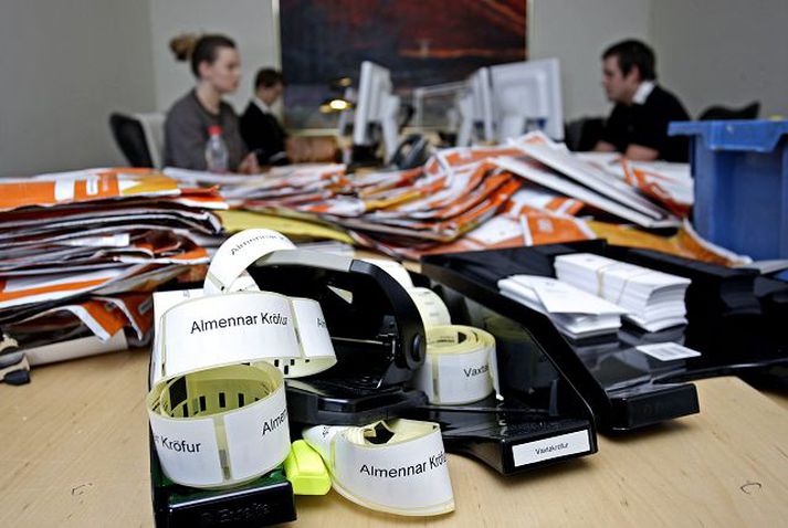 kröfurnar flokkaðar Starfsfólk skilanefndar Kaupþings vann á vöktum við að flokka rúmlega 28 þúsund kröfur sem bárust í þrotabú bankans. Fréttablaðið/valli