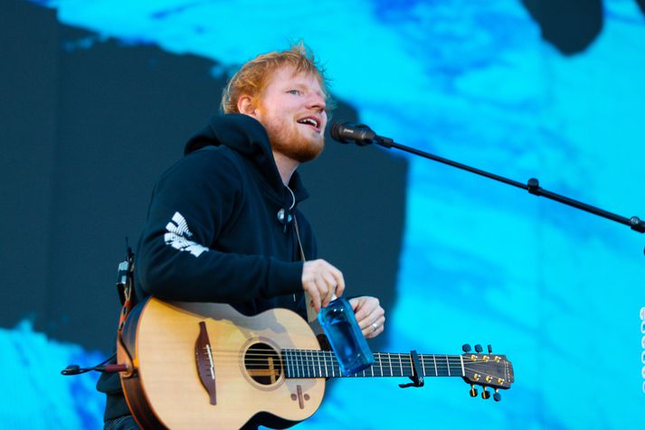 Ed Sheeran á tónleikum á Laugardalsvelli árið 2019.