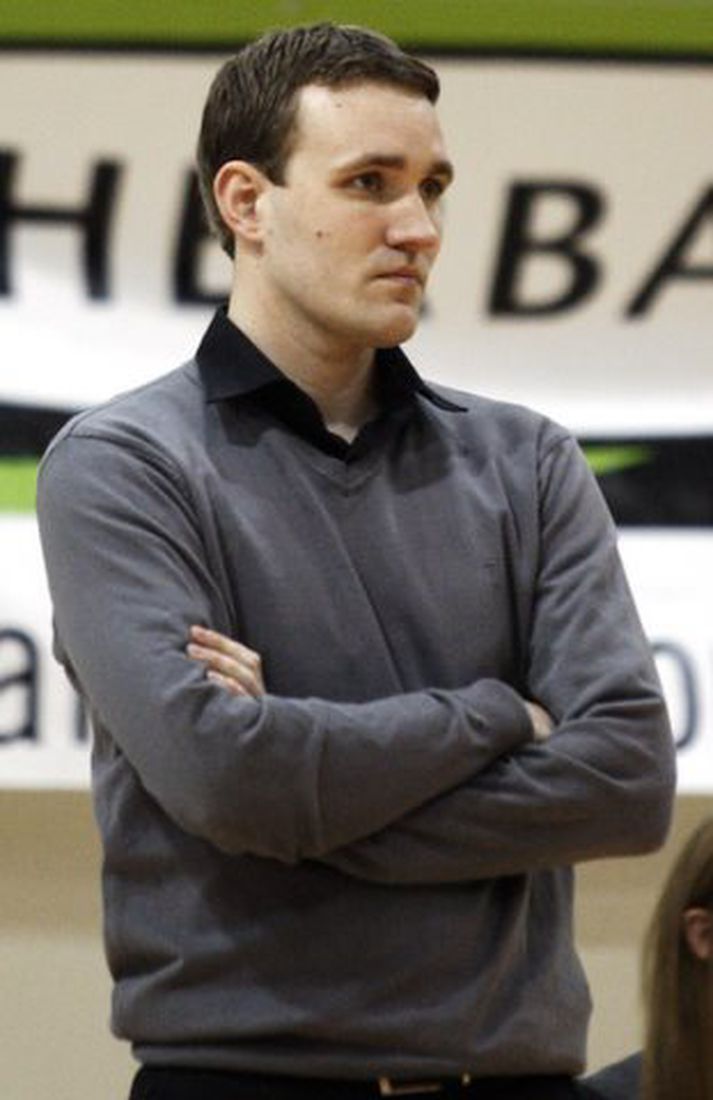 Yngvi Gunnlaugsson, þjálfari Haukaliðsins. 