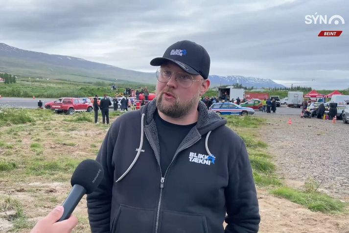 Jónas Freyr Sigurbjörnsson er einn af aðstandendum Bíladaga á Akureyri.