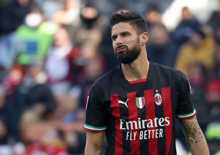 Oliver Giroud skoraði í dag en markið var ekki dæmt gilt.