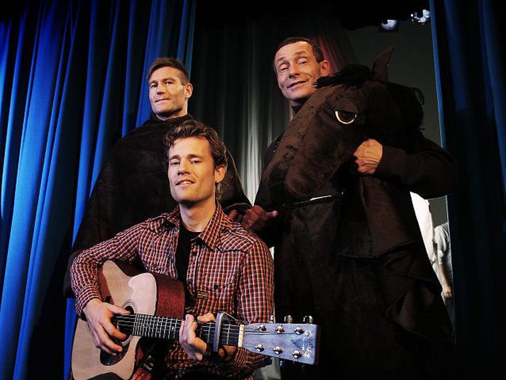 Ívar Guðmundsson, Arnar Grant og Ingó Veðurguð leika í nýrri 
auglýsingu fyrir drykkinn Hámark.
fréttablaðið/stefán