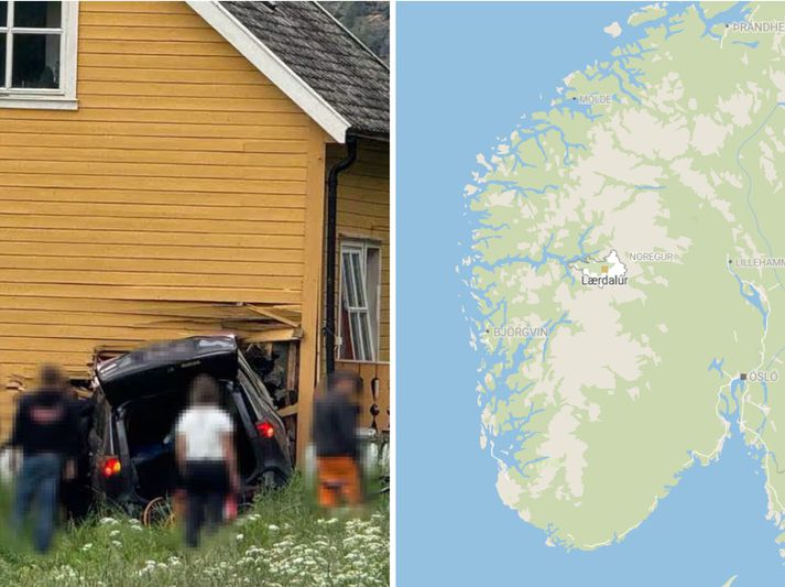 Ökumaður og farþegi létust.