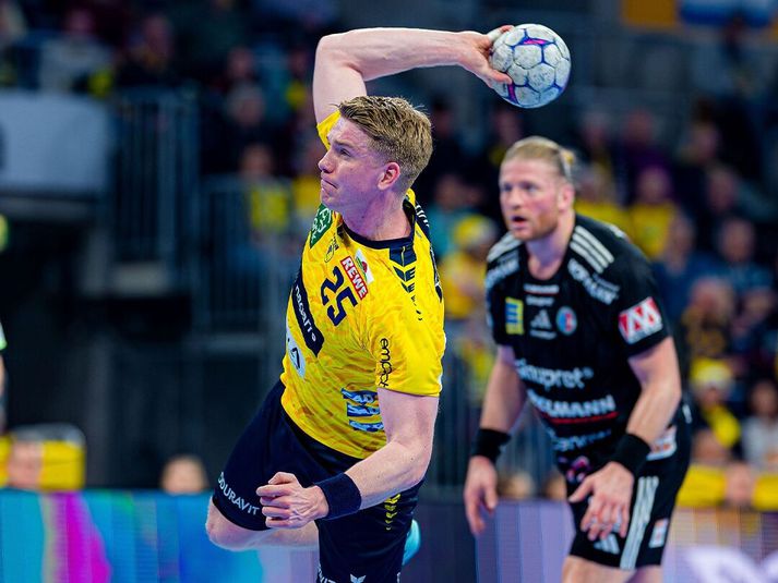 Haukur Þrastarson var afar öflugur í kvöld fyrir Löwen.