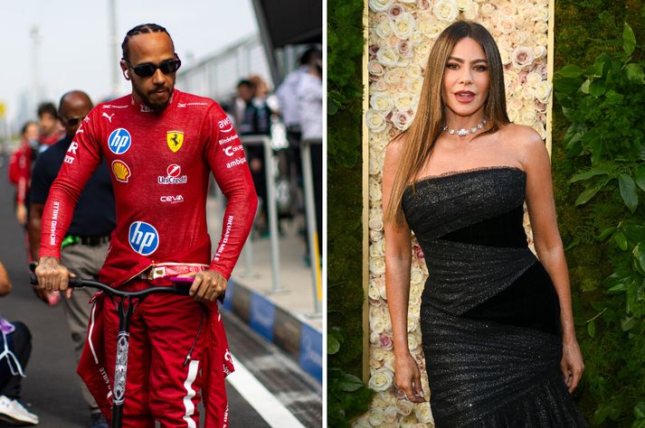 Áhugi Sofíu Vergara á Lewis Hamilton var ekki endurgoldinn.
