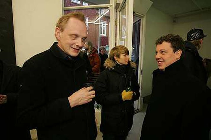 Frá opnun sýningar Ragnars Kjartanssonar í i8 fyrr á árinu.