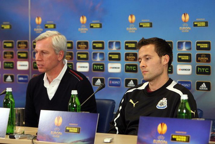 Pardew og Cabaye náðu vel saman hjá Newcastle.