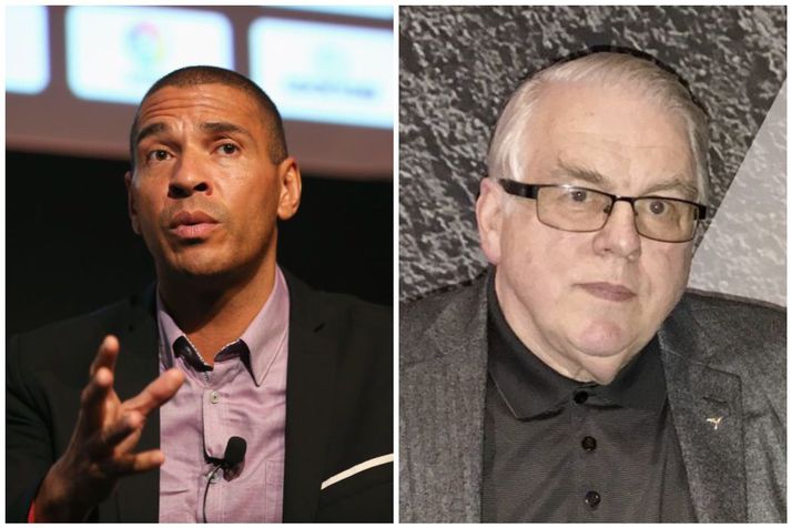 Stan Collymore og Halldór Einarsson, eigandi Henson.