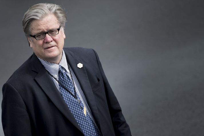 Framtíð Steve Bannon, eins helsta ráðgjafa Donalds Trump Bandaríkjaforseta, er óljós.