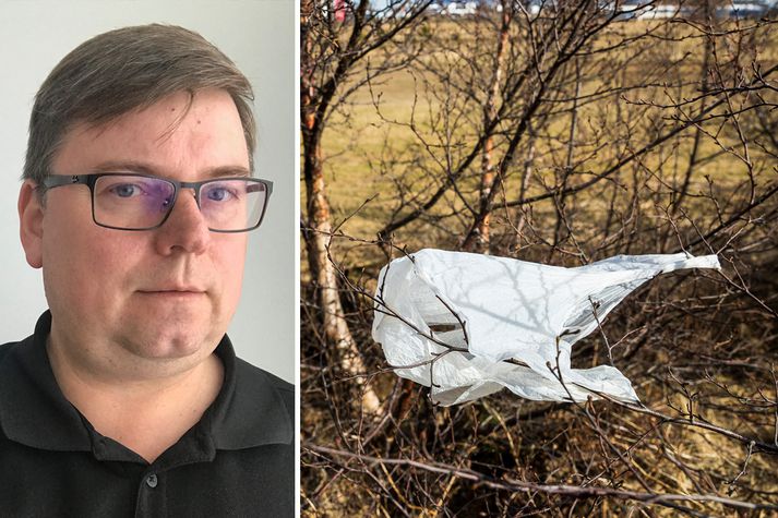 Oddur segir vert að leita allra leiða til að stemma stigu við plasti í umhverfinu. En, plastpokabannið sé því miður ekki gáfulegt skref að stíga í því tilliti.