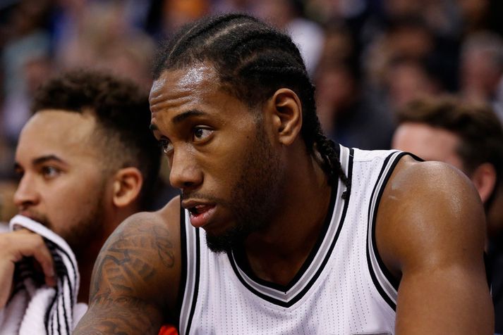 Kawhi Leonard var góður hjá San Antonio að vanda.