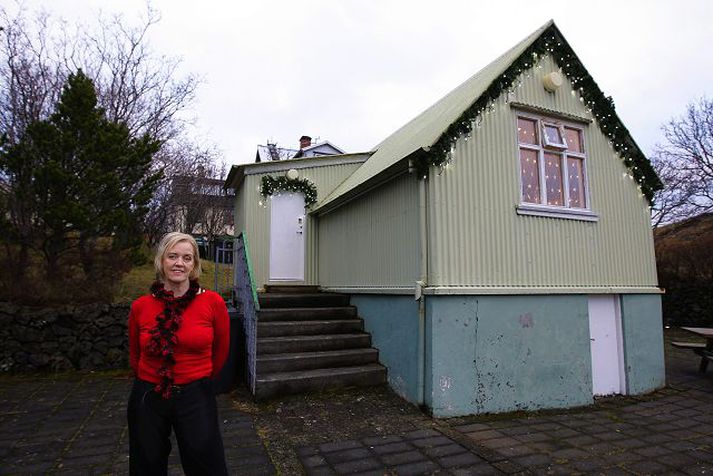 Græna kaffihúsið Mikil jólastemning ríkir á Græna kaffihúsinu hjá Sigríði sem opnaði í Hellisgerði í Hafnarfirði um helgina. Fréttablaðið/Vilhelm