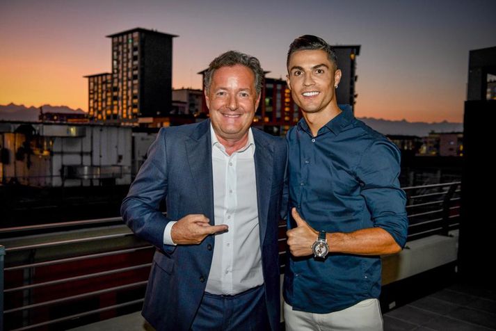 Ronaldo og Piers Morgan.