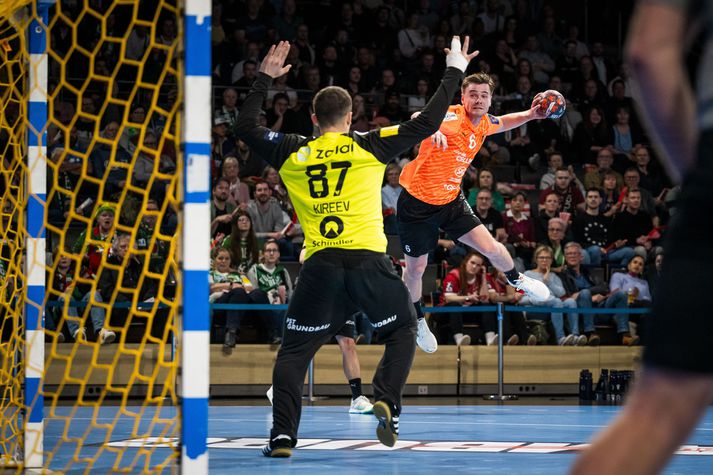 Óðinn Þór Ríkharðsson skoraði ellefu mörk fyrir Kadetten Schaffhausen í dag