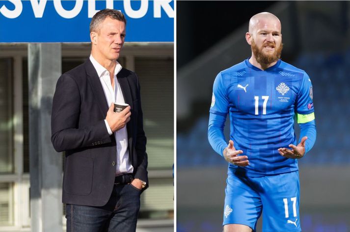 Guðni Bergsson var formaður KSÍ þegar ábendingar um sögur af meintum kynferðisbrotum landsliðsmanna bárust í sumar. Aron Einar Gunnarsson gaf skýrslu hjá lögreglu í síðustu viku vegna máls frá því í Danmörku árið 2010.