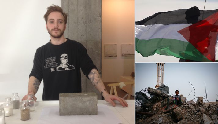 Corto Jabali er nemi í vöruhönnun við LHÍ. Hann langar til þess að aðstoða íbúa Gaza-svæðisins og leysa húsnæðisvanda þeirra.
