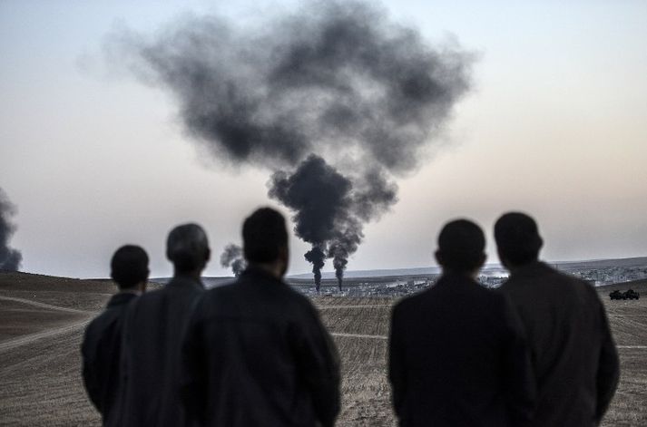 ISIS-liðar hafa náð tökum á stórum landsvæðum i Sýrlandi og Írak síðustu mánuði.