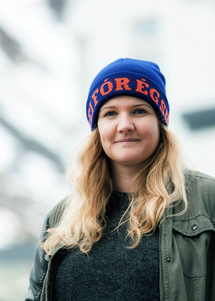 Birna Jónasdóttir rokkstýra á Ísafirði.