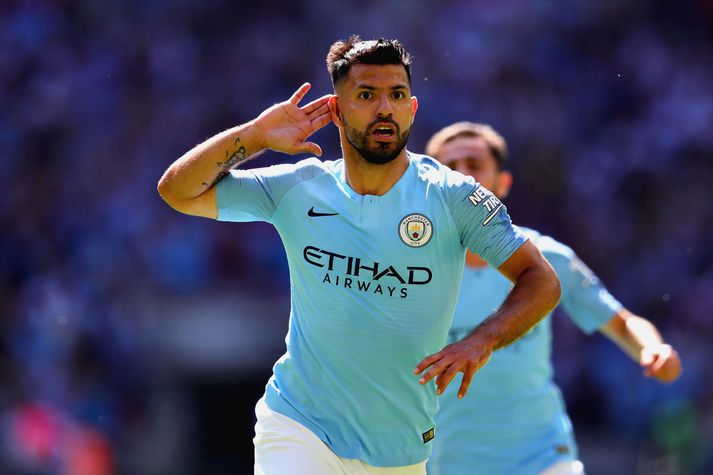 Aguero skoraði þrennu í síðasta leik