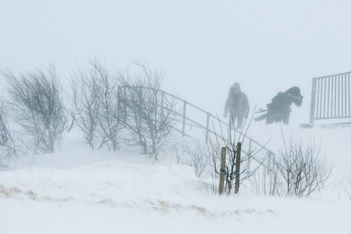 Ekkert ferðaveður verður á landinu í dag. Mynd úr safni.