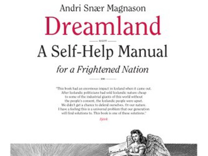 Kápan á bók Andra Snæs, Dreamland - A Self-Help Guide For á Frightened Nation.