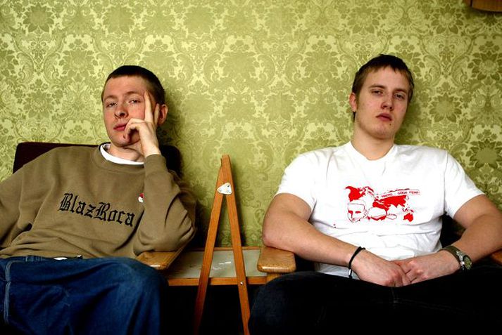 Gullöldin og nútíminn
Erpur og Bent árið 2003 og Emmsjé Gauti árið 2009.