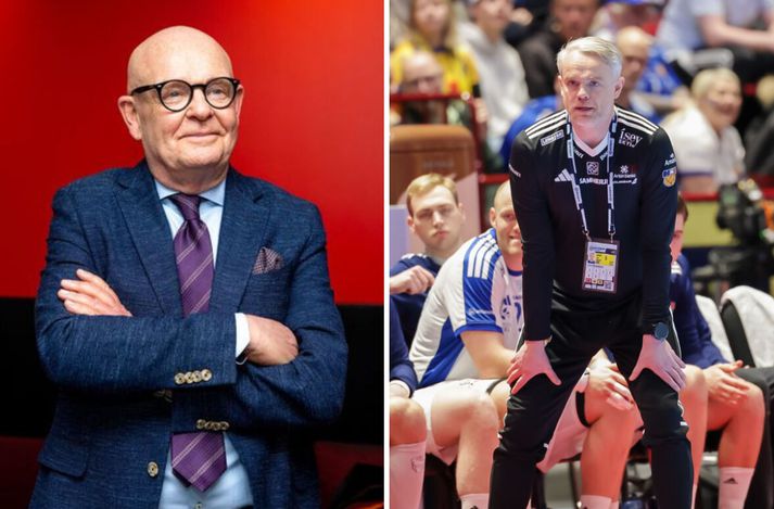 Gaupi hefur fylgst stoltur með syni sínum Snorra Steini koma Íslandi í undanúrslit á EM.