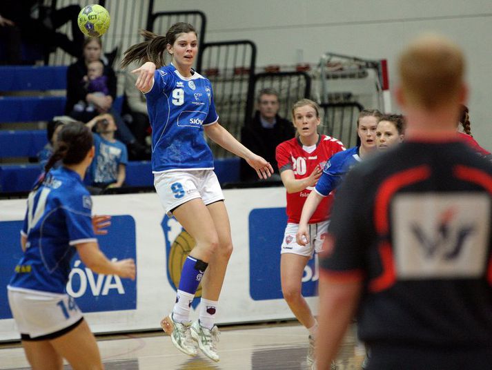 Stella Sigurðardóttir skoraði 7,7 mörk að meðaltali í leik í úrslitaeinvíginu.