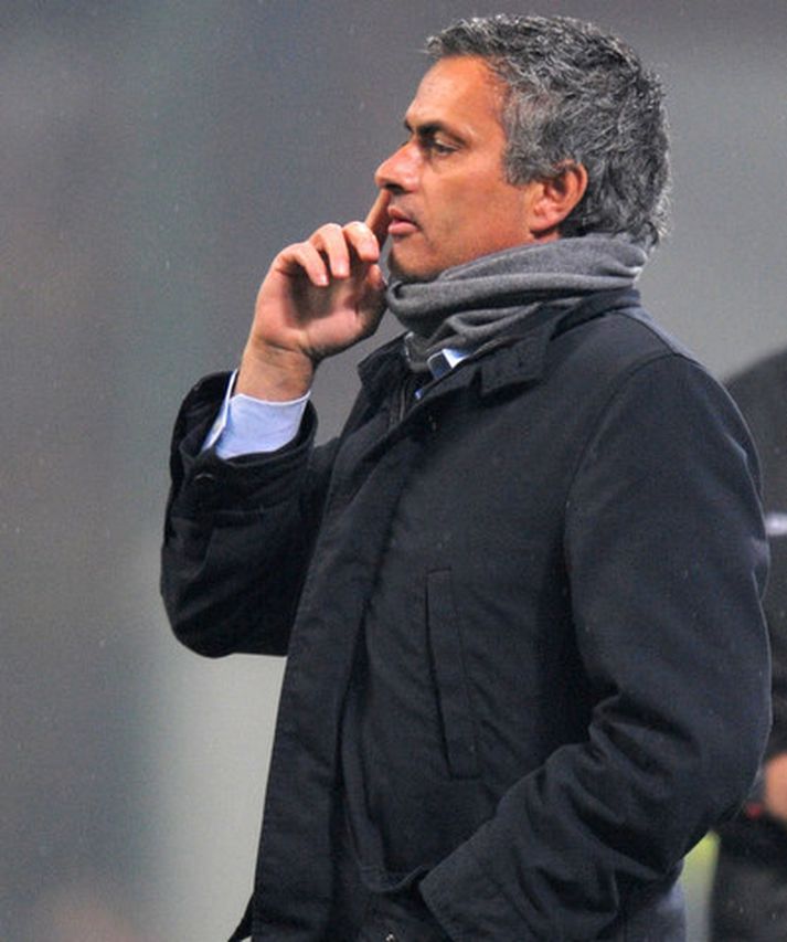 Jose Mourinho þjálfari Inter.