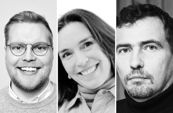 Jónas Kári Eiríksson, Elín Tinna Logadóttir og Örn Arnarson.