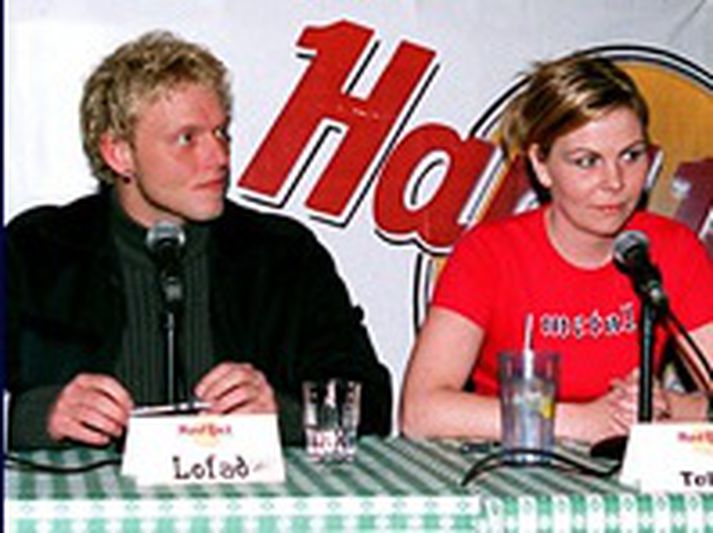 Einar Ágúst og Telma árið 2000.