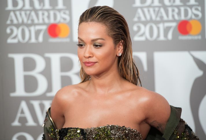 Rita Ora lét sig ekki vanta í gær.