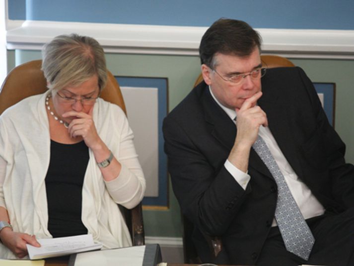 Ingibjörg Sólrún Gísladóttir og Geir H. Haarde.