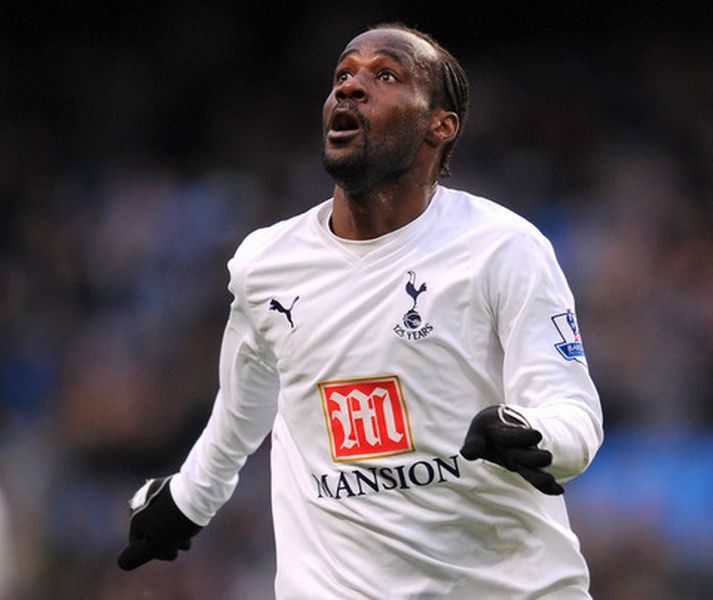 Pascal Chimbonda í leik með Tottenham á síðustu leiktíð.