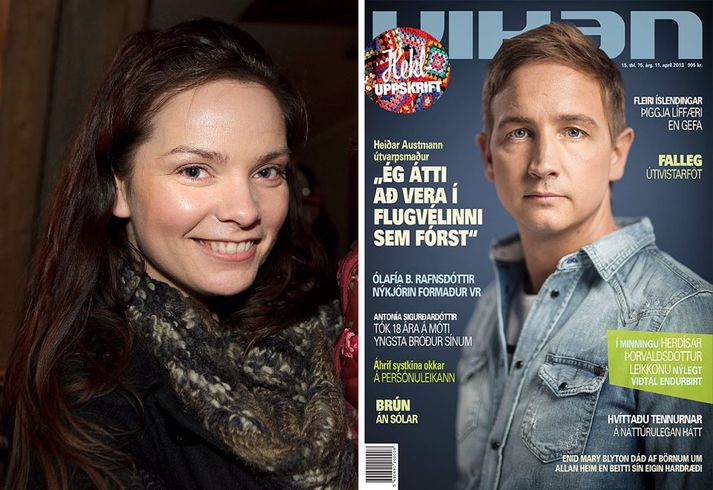 Elín Arnar hefur ritstýrt Vikunni í 8 ár. Heiðar Austmann prýddi síðustu forsíðu.