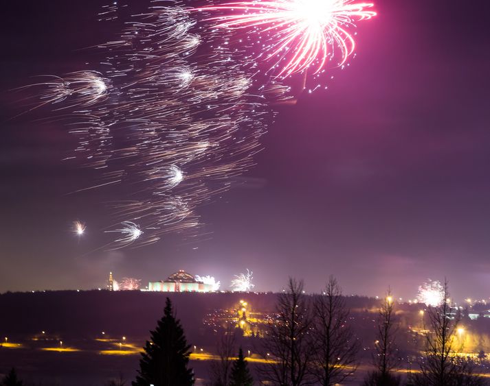 Sólarhringsstyrkurinn á nýársdag var hins vegar 19,8 míkrógrömm á rúmmetra.