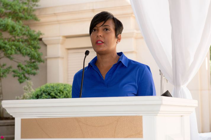 Keisha Lance Bottoms hefur greinst með kórónuveirusmit. Hún hefur verið borgastjóri Atlanta frá ársbyrjun 2018