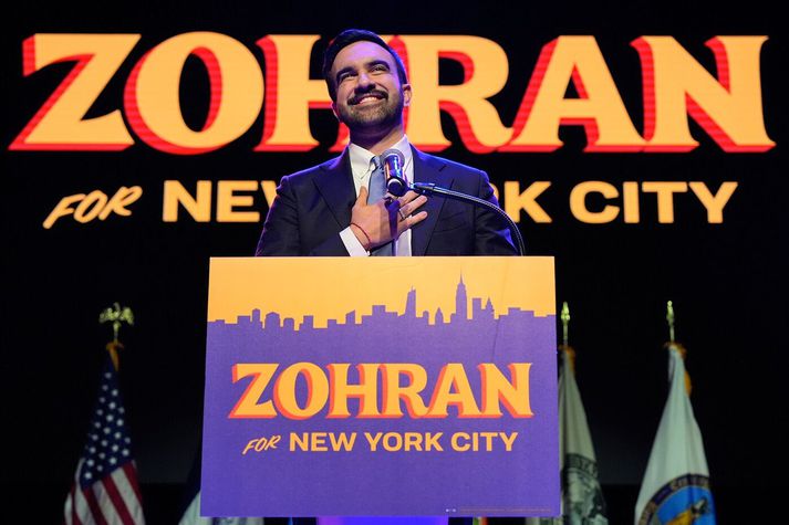 Zohran Mamdani, verðandi borgarstjóri New York í Bandaríkjanna.