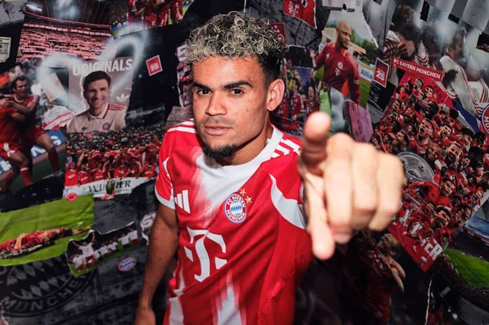 Luis Diaz sést hér kominn í búning Bayern München.