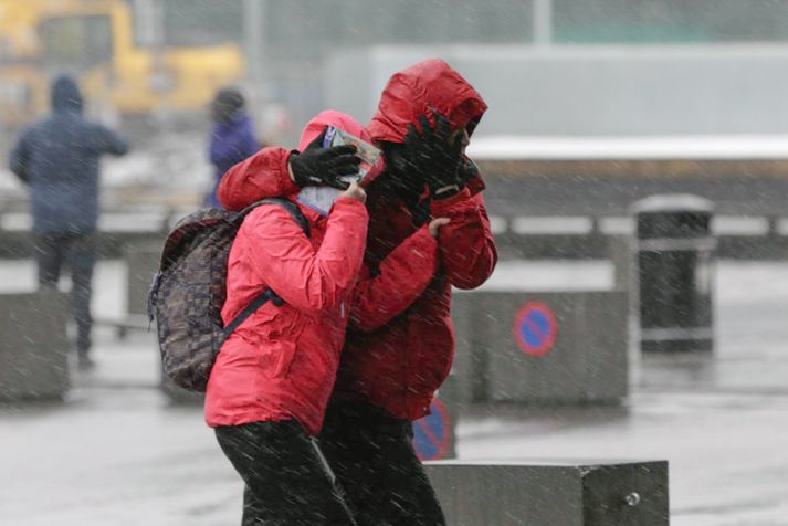 Veðrið hefur ekki leikið við ferðamenn á Íslandi síðustu vikur.