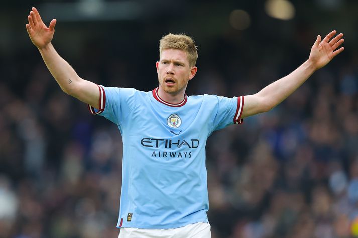  Kevin De Bruyne fær 13,6 milljónir á dag fyrir fimm daga vinnuviku eða 68,4 milljónir króna í laun á viku.