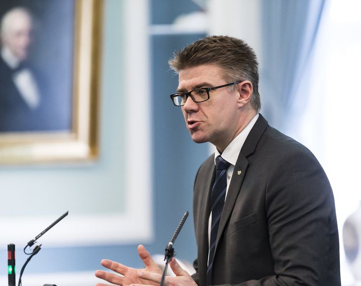 Gunnar Bragi Sveinsson utanríkisráðherra. 