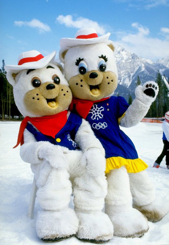 Lukkudýr ÓL 1988. Íbúar Calgary eru í engu Ólympíuskapi þrjátíu árum síðar.