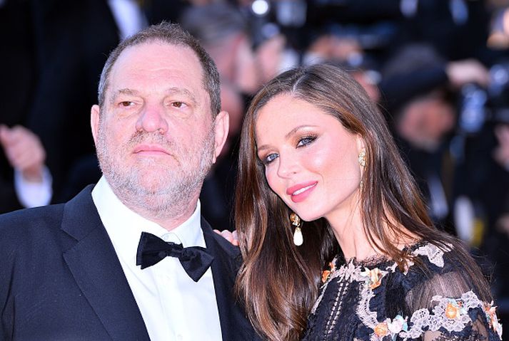 Harvey Weinstein og Georgina Chapman saman árið 2015.